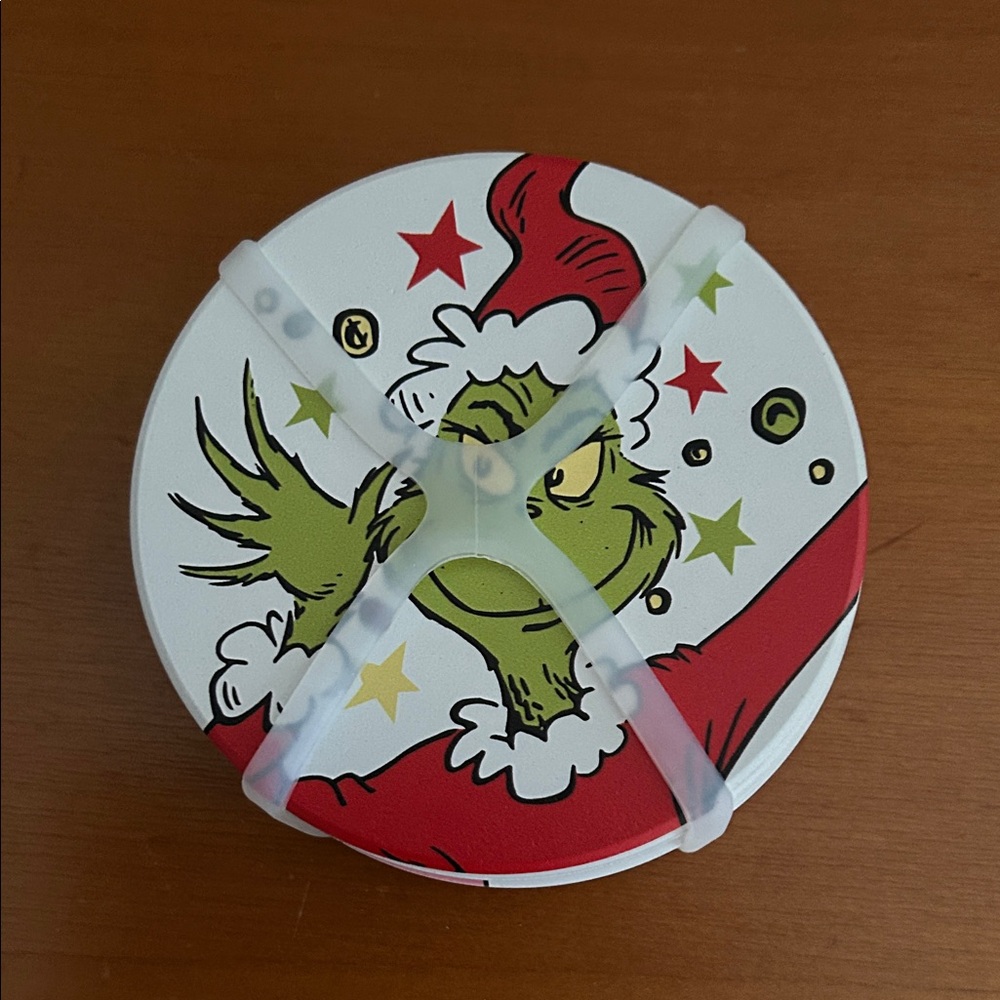 Grinch Themed Coaster Set